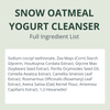Snow Oatmeal Yogurt Facial Cleanser
