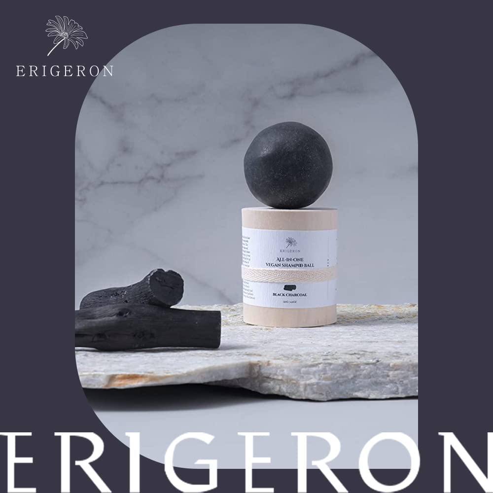 [ERIGERON] The Best Charcoal Shampoo Bar for Oily and Sensitive Scalps