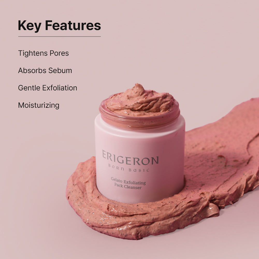 Gelato Exfoliating Pack Cleanser - 30-Second Pore Tightening Clay Mask