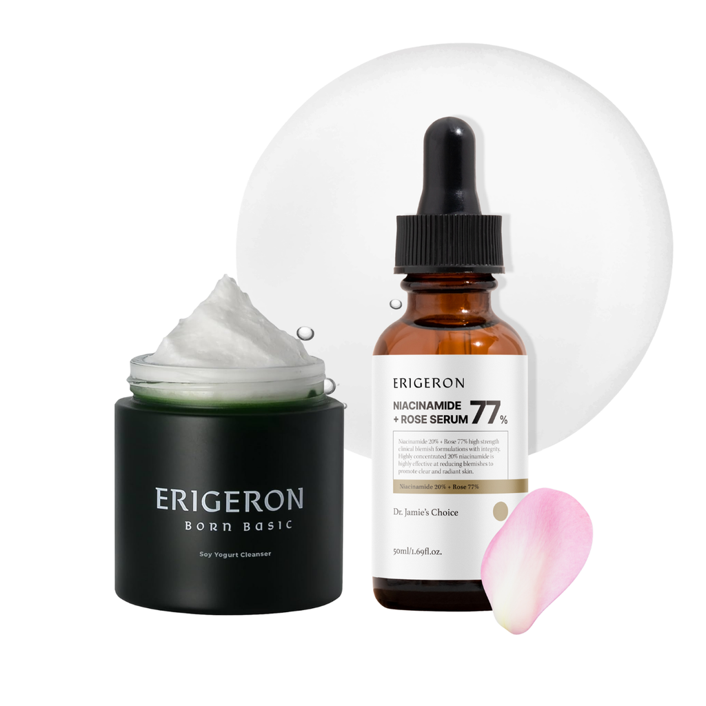 Soy Yogurt Cleanser + Niacinamide Rose Serum