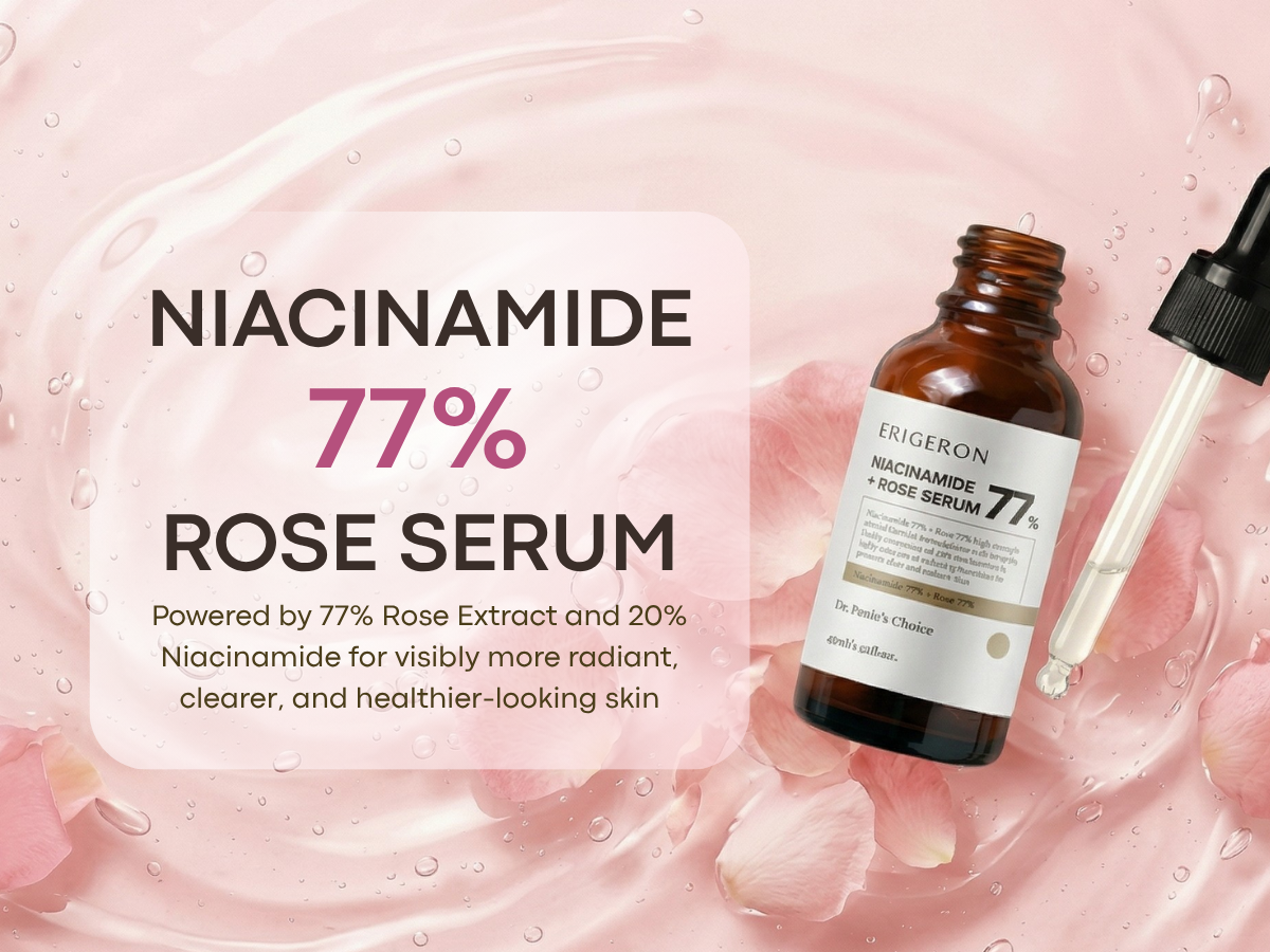 Pink Clay Shampoo Ball + Niacinamide Rose Serum Set