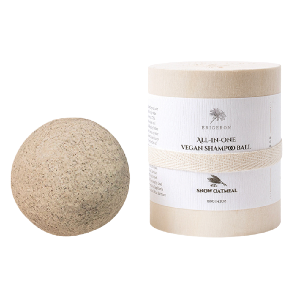 ERIGERON All in one Vegan Shampoo Ball Heartleaf Green