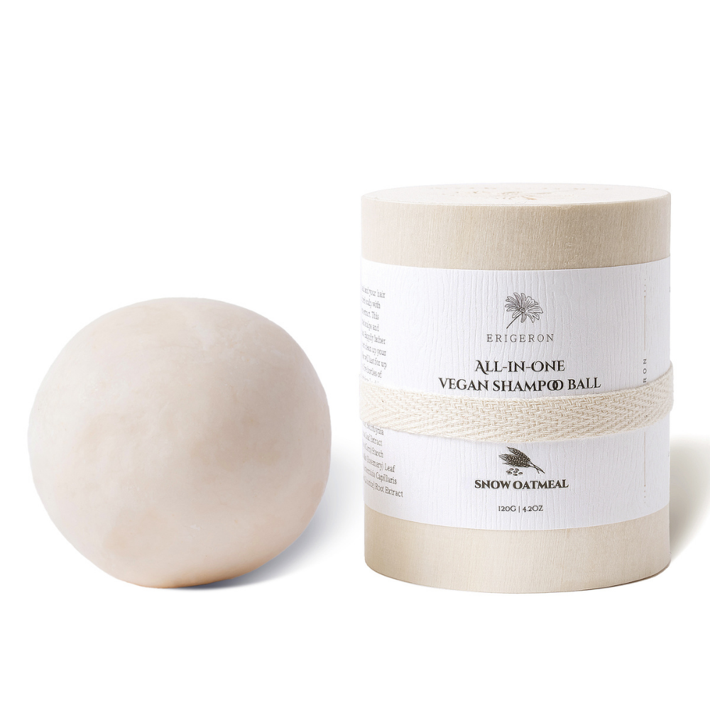 Vegan Shampoo Ball Snow Oatmeal Shampoo Ball