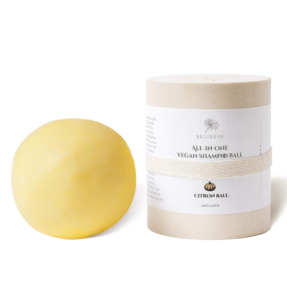 Vegan Beauty Ball Quillaja Citron Ball Pumpkin Shampoo Ball