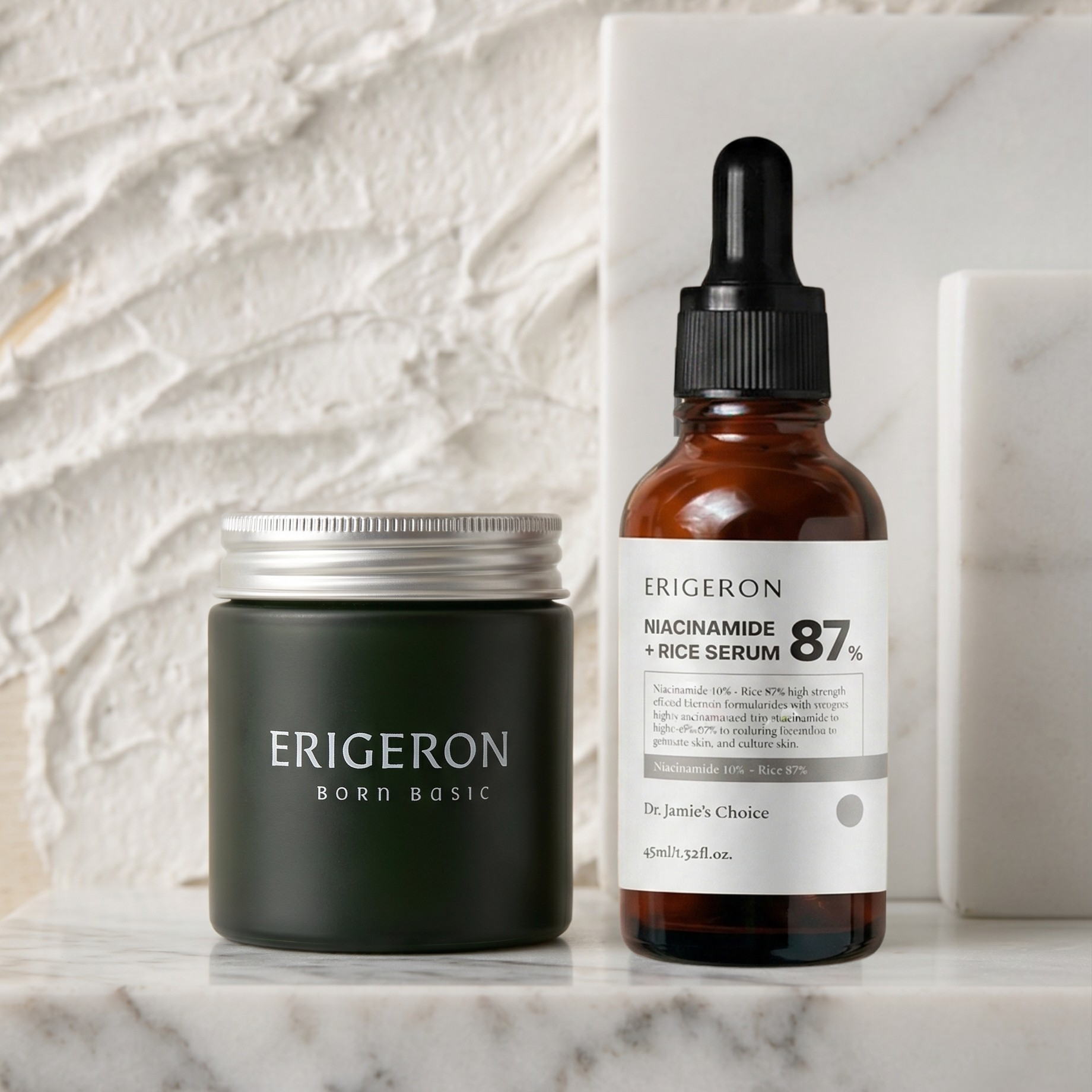 Soy Yogurt Cleanser + Niacinamide 87% Rice Serum