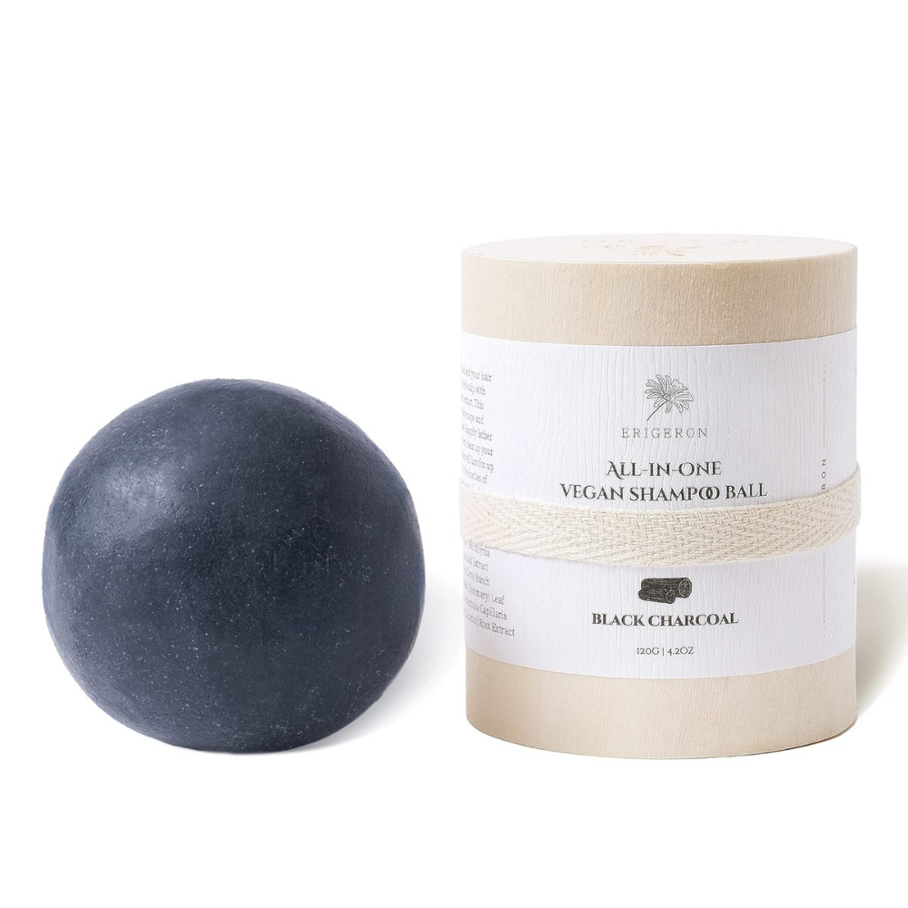 All-in-One Black Charcoal Mochi Shampoo Bar