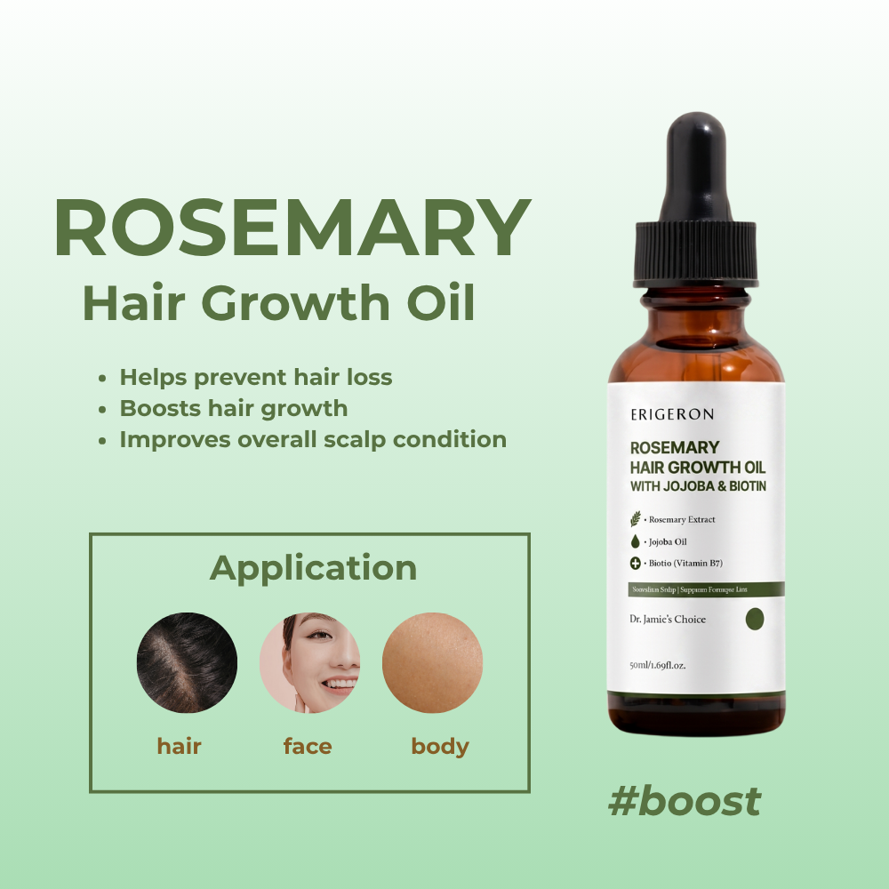 Rosemary Hair Growth Oil with Jojoba & Biotin – Scalp Treatment, Anti Hair Loss, Hair  Thickening Oil
