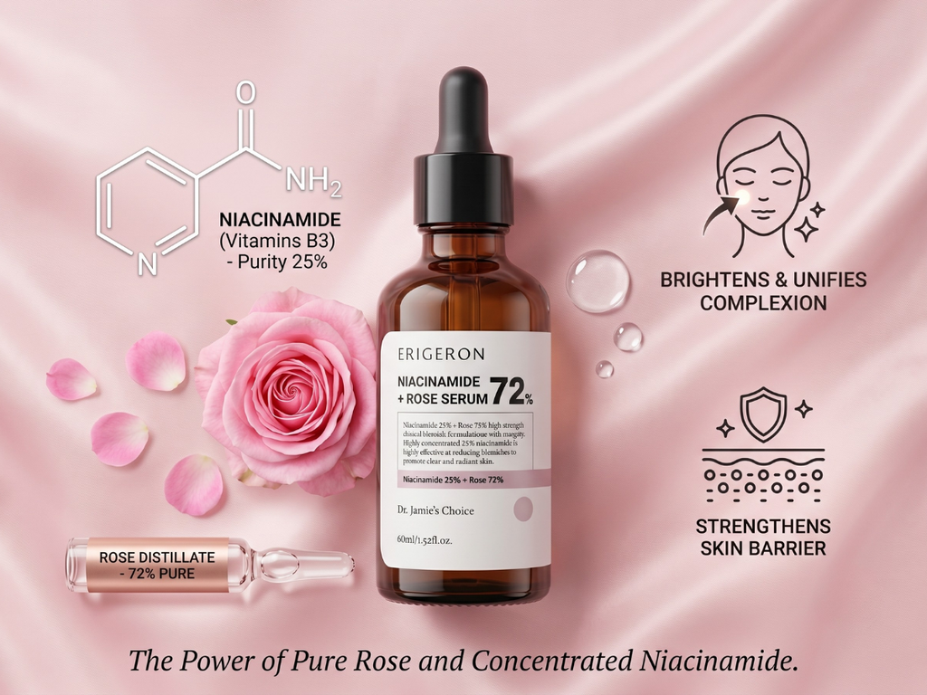 Niacinamide 25% + Rose 72% Serum - High Strength Clinical Blemish Care