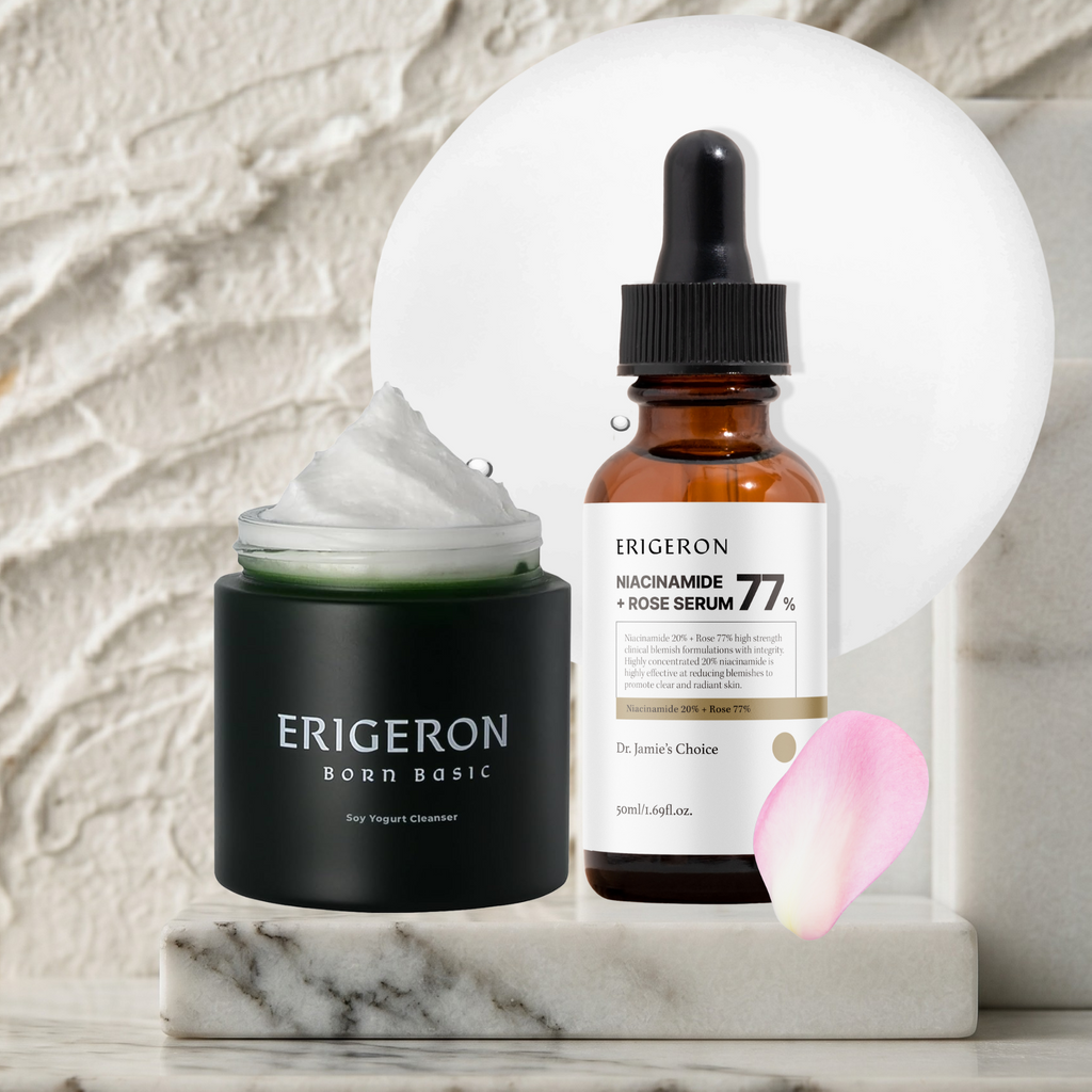 Soy Yogurt Cleanser + Niacinamide Rose Serum