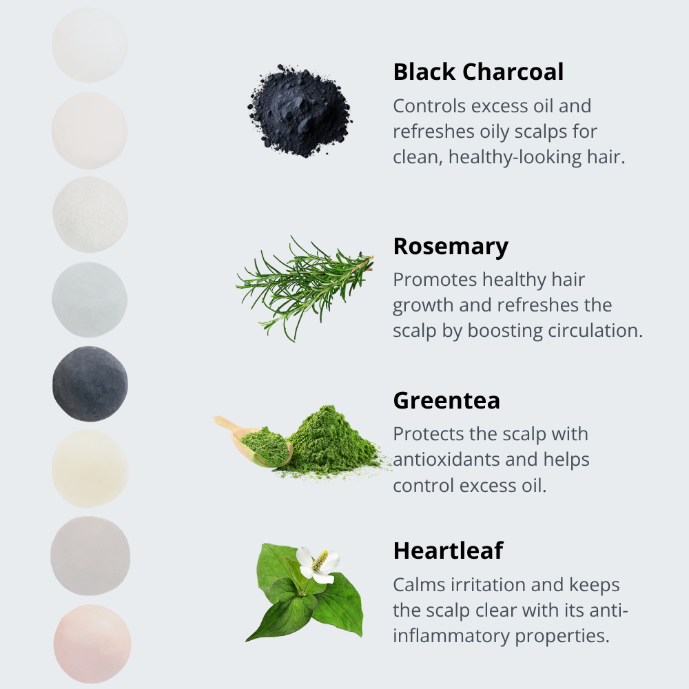 All-in-One Black Charcoal Mochi Shampoo Bar