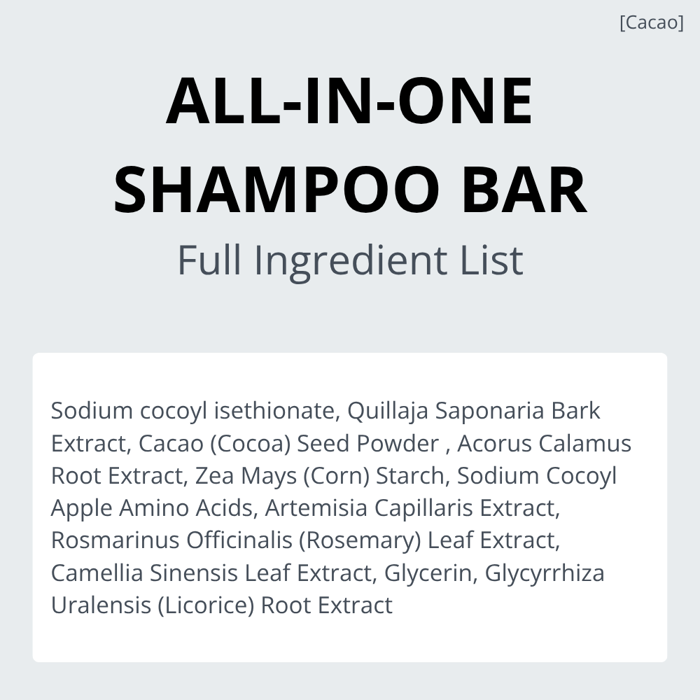 ERIGERON All-in-one Vegan Cacao Mochi Shampoo Ball™