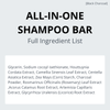 All-in-One Black Charcoal Mochi Shampoo Bar