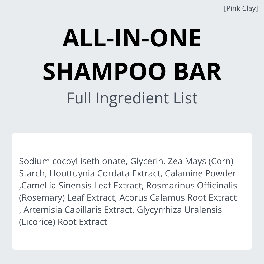 All-in-One Pink Clay Mochi Shampoo Ball