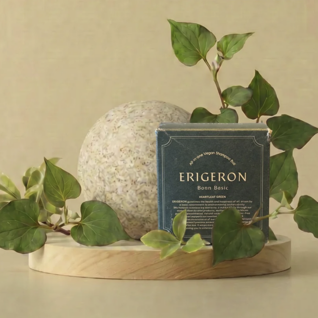 ERIGERON All in one Vegan Shampoo Ball Heartleaf Green