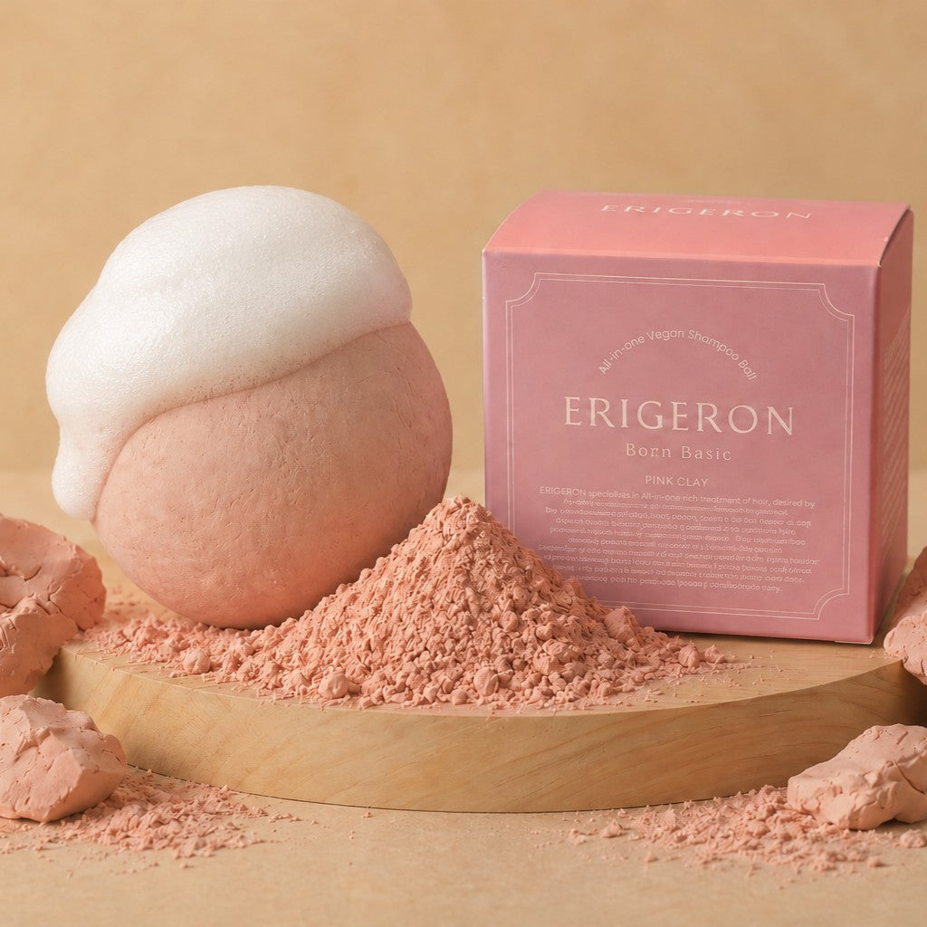 ERIGERON All-in-One Pink Clay Mochi Shampoo Ball™