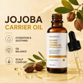 Organic Jojoba Oil for Balance Hair & Scalp – Hydrating Scalp Treatment, Daily Essential Oil