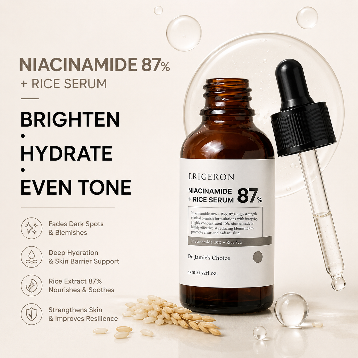 Niacinamide 87% Rice Serum