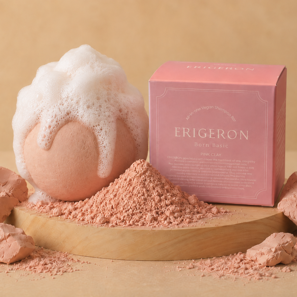All-in-One Pink Clay Mochi Shampoo Ball