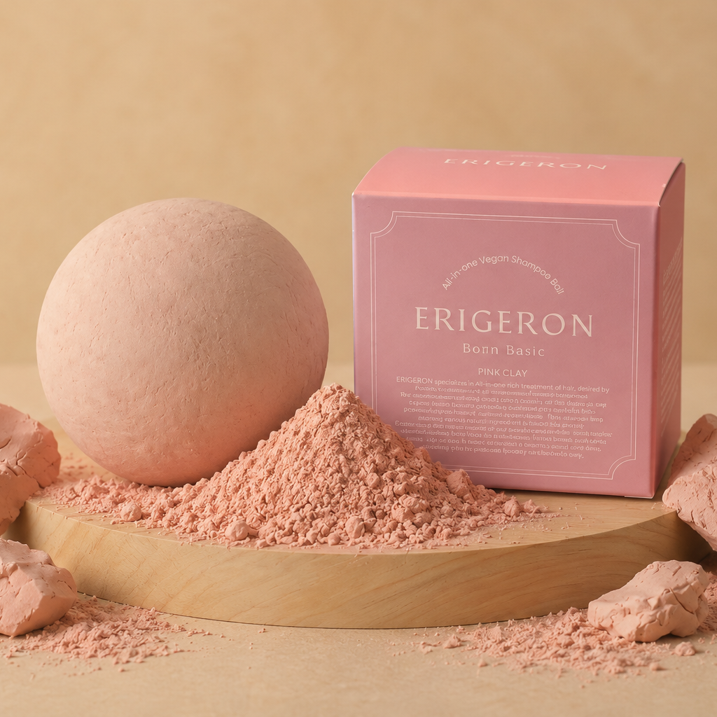 All-in-One Pink Clay Mochi Shampoo Ball